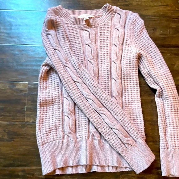 Philosophy Crew Neck Cable-Knit Pullover - Picture 3 of 4